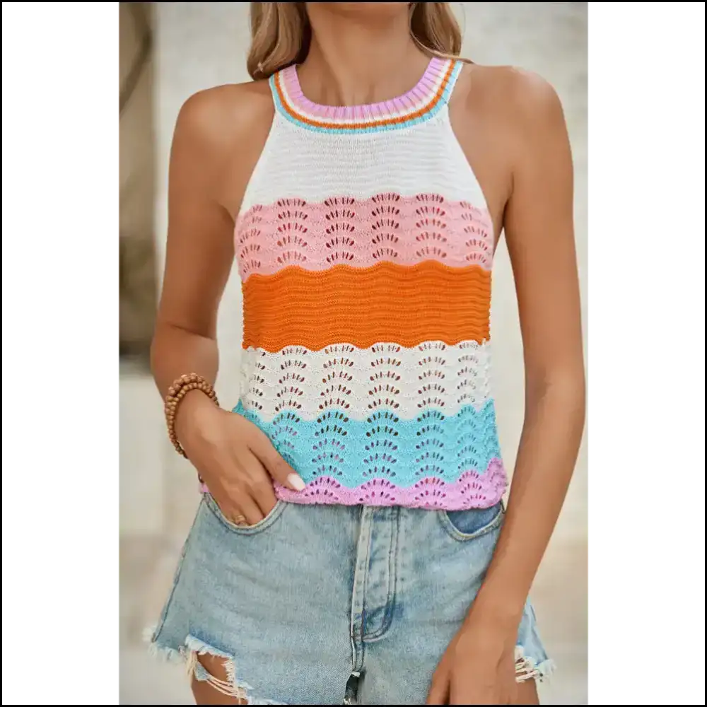 Needful Things: Wavy Striped Rescue Mission! Multicolour is! s - Knit Tops