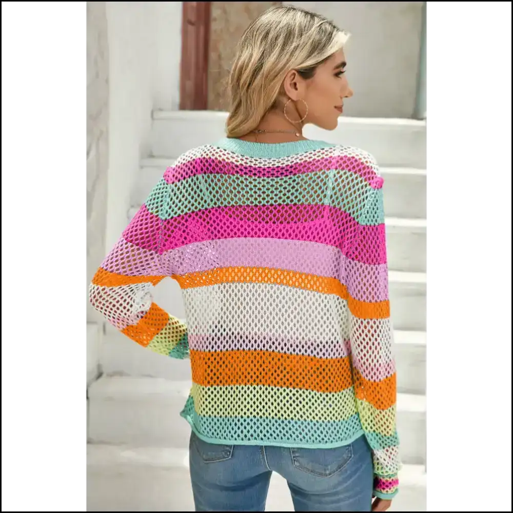 Rose Red Colorblock: your New Acrylic Bff from Needful Things πΉπ - Knit Tops