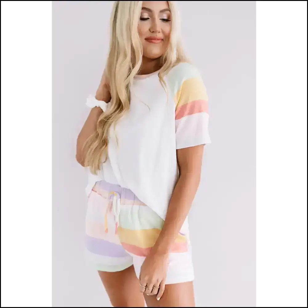 Rainbow Bliss Lounge Set: Netflix & Chill 🌈 Needful Things - Loungewear Set