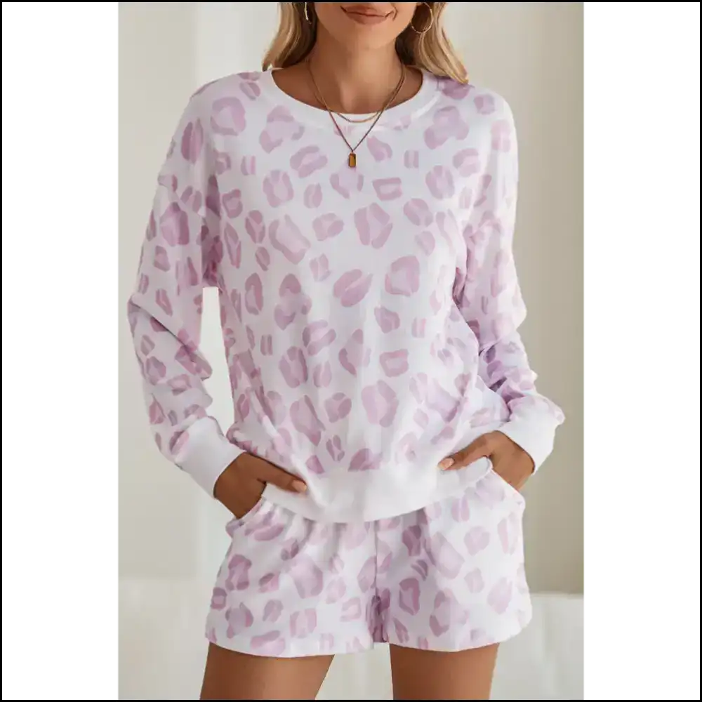 Pink Leopard Print Pajama Set: Unleash your Inner Needful Things Wild Child π / s Loungewear Set