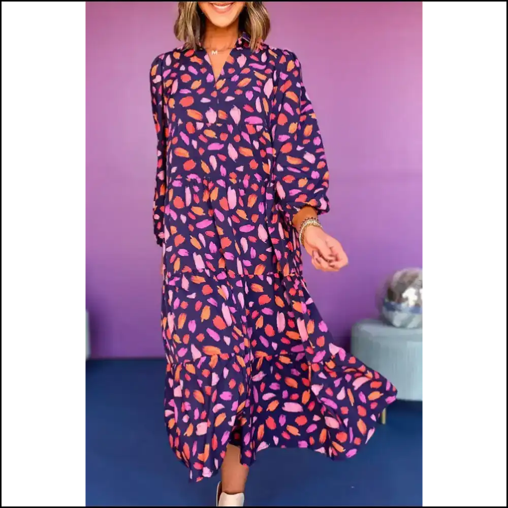 Blue Abstract Print Maxi Dress: from Zero to Heroically Chic 🦸♀️ Needful Things / s Dresses