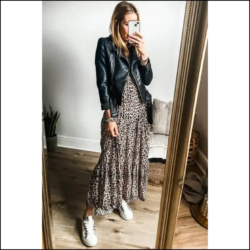 Apricot Leopard Print Dress: so Good Itβs Almost Illegal from Needful Things π Maxi Dresses
