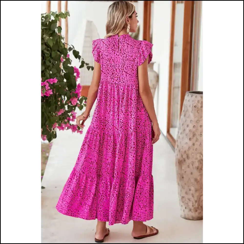Rose Red Leopard: Unleash your Inner Party Animal π in this Dress from Needful Things! Maxi Dresses