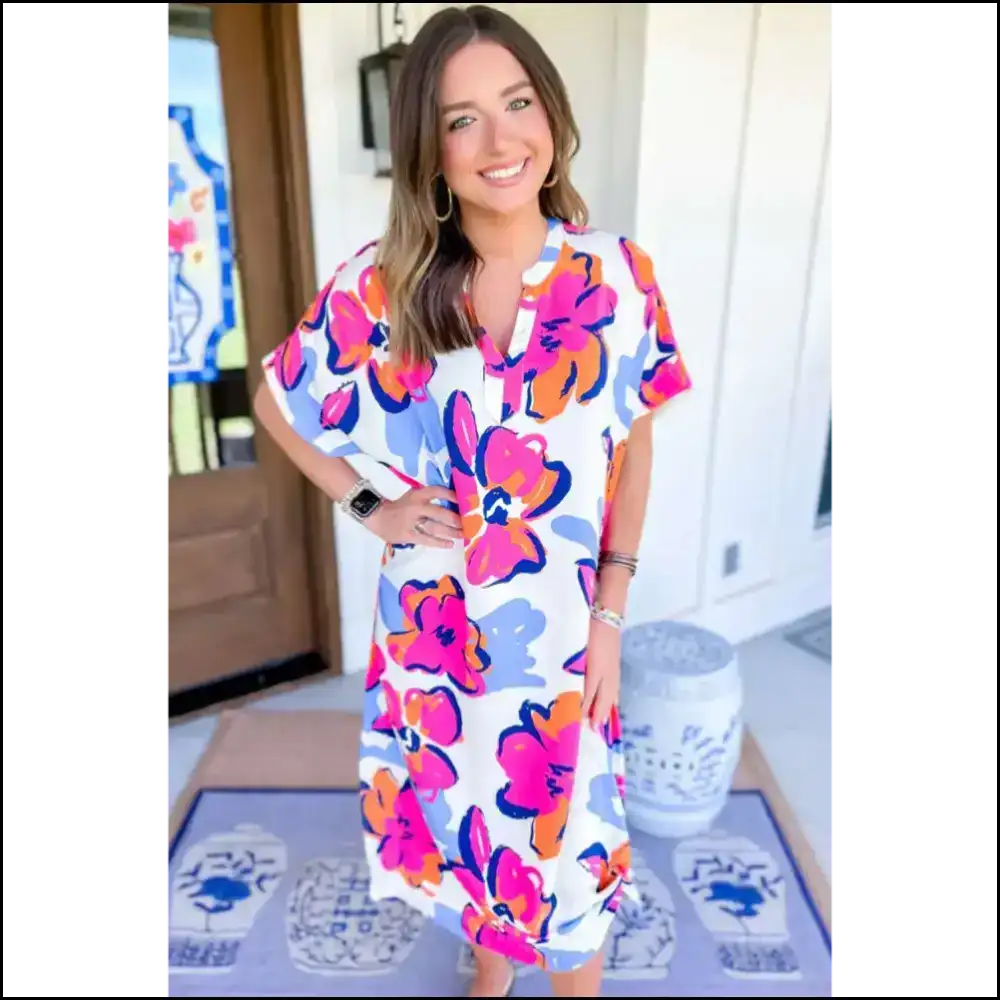 Floral Midi Dress: Garden Party or Apocalypse? ๐ผ Needful Things - Dresses