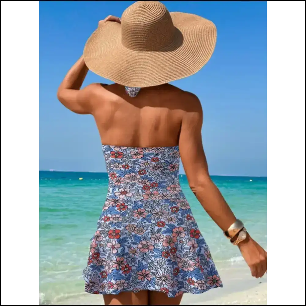 Make Waves in our Chic Cutout Halter: Confidence Never Looked so Good! πβ¨ - One-piece