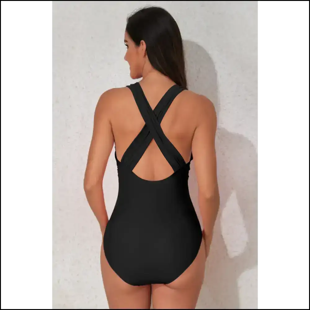 Crisscross Wide Strap Splashdown: Dive Into Sass & Sun with Needful Things! 🌊 one Piece