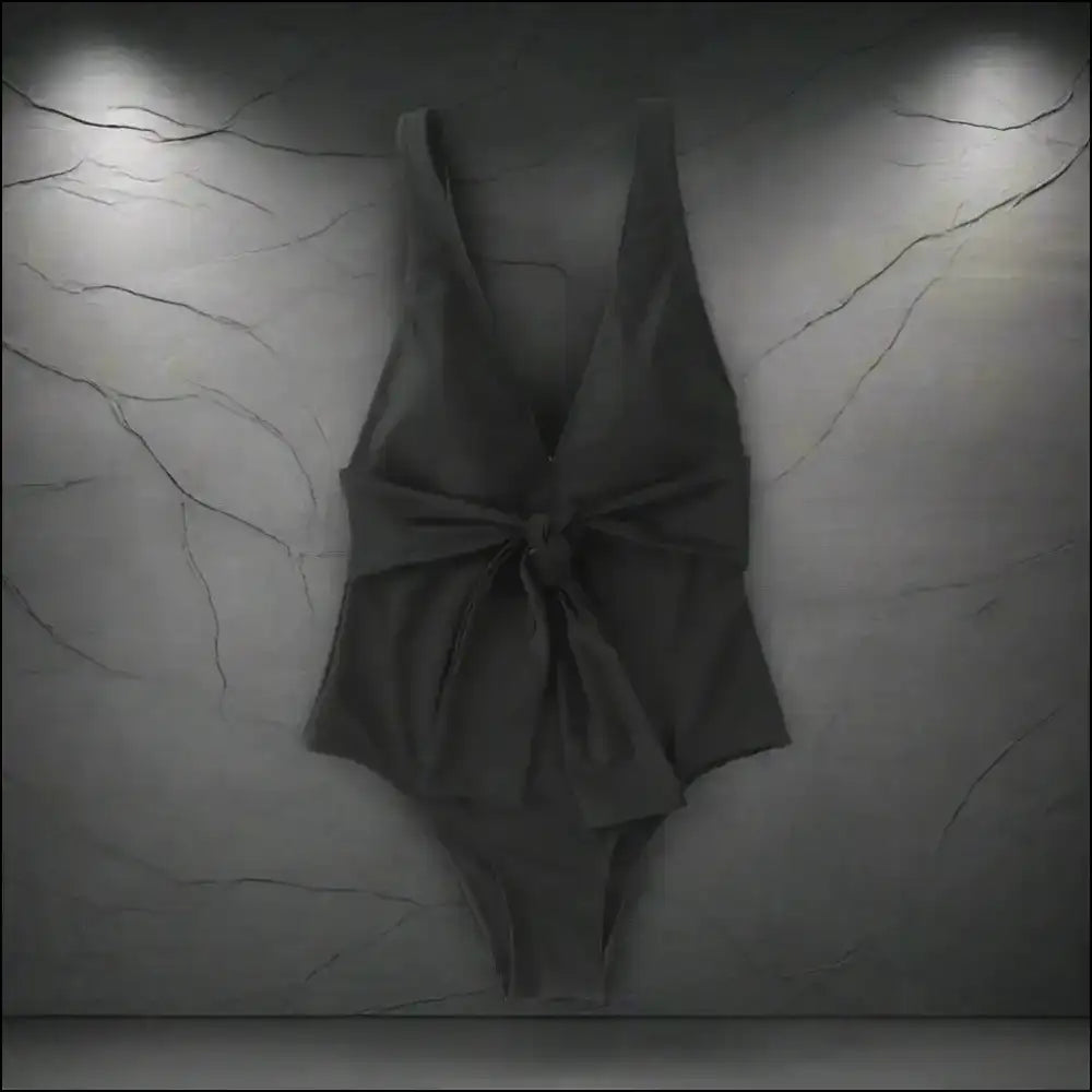 Unleash your Inner Mer-maāam with our Plunge Wide Strap Wonder! - Black / Xl - One-piece