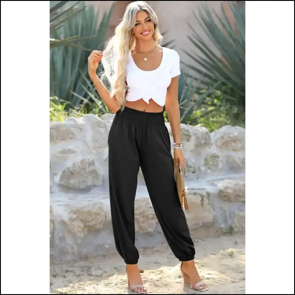 Smocked High Waist Joggers: Pants so Good Theyre Basically Legal Crack