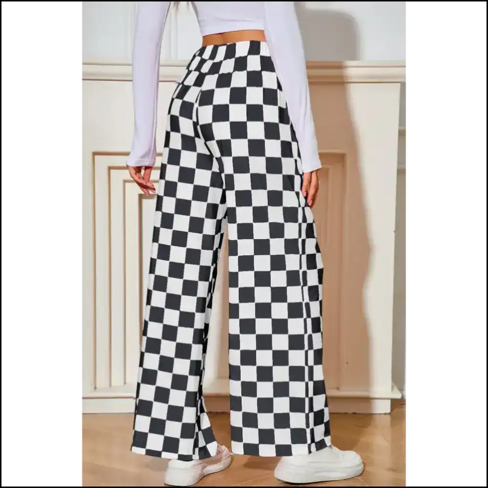 Black Checkered Wide Leg Pants: Pants so Good Itโs Criminal ๐ Needful Things