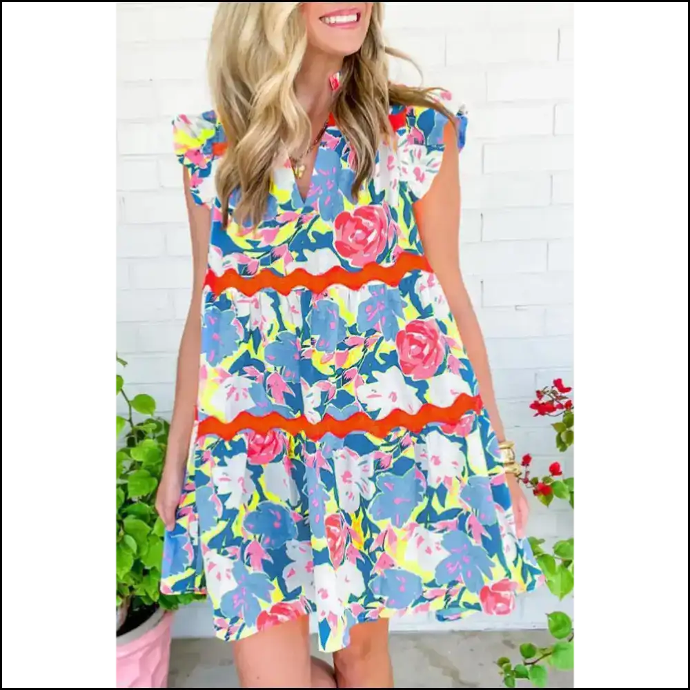 Flirty Pink Floral Dress: for when You’re Feeling Extra 🌸 Short Dresses