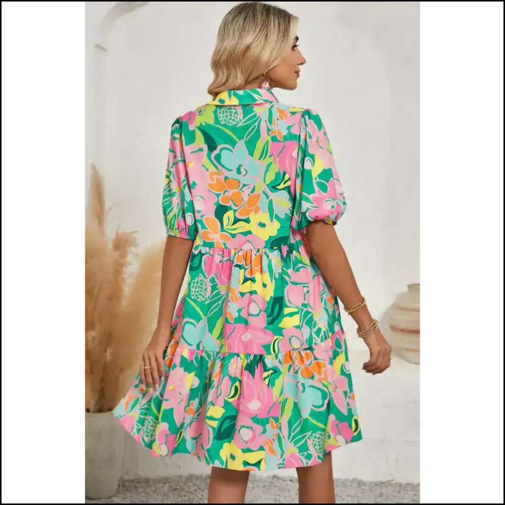 Pink Floral Puff of Babydoll Bliss: Needful Things 🌸 Warning: May Cause Extreme Cuteness Short Dresses
