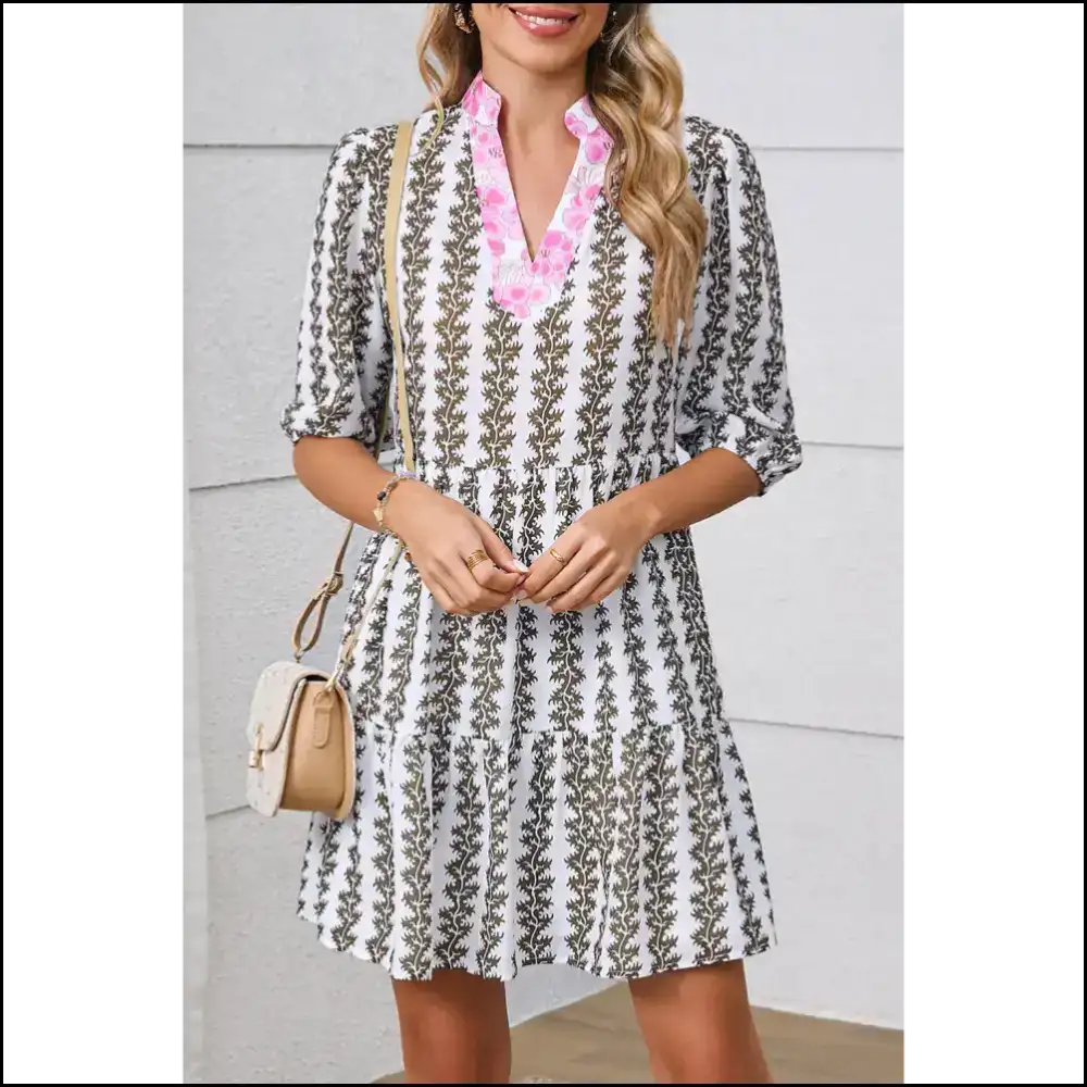 Black Floral Mini Dress: Unleash your Inner Goddess () ๐ค๐ธ / s Short Dresses