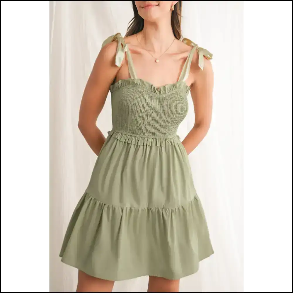 Laurel Green Mini Dress: Cotton Candy Confidence 👗 Needful Things - s - Short Dresses