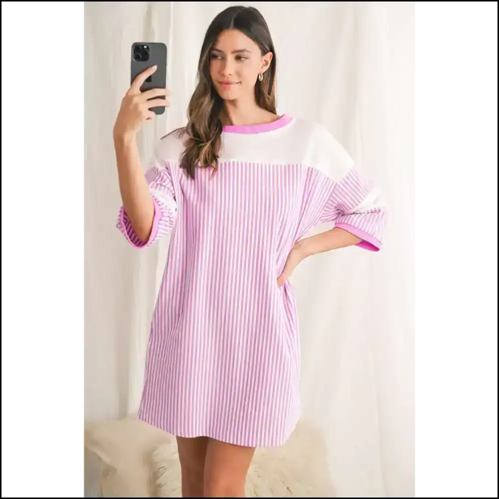 Phalaenopsis Striped Mini Dress: Cake Friendly Fashion! 🍰 Needful Things / s Short Dresses