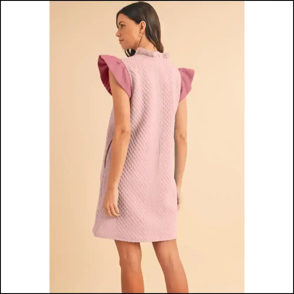 Pink Textured Puff Mini Dress: so Cute it Hurts ๐ Needful Things Short Dresses