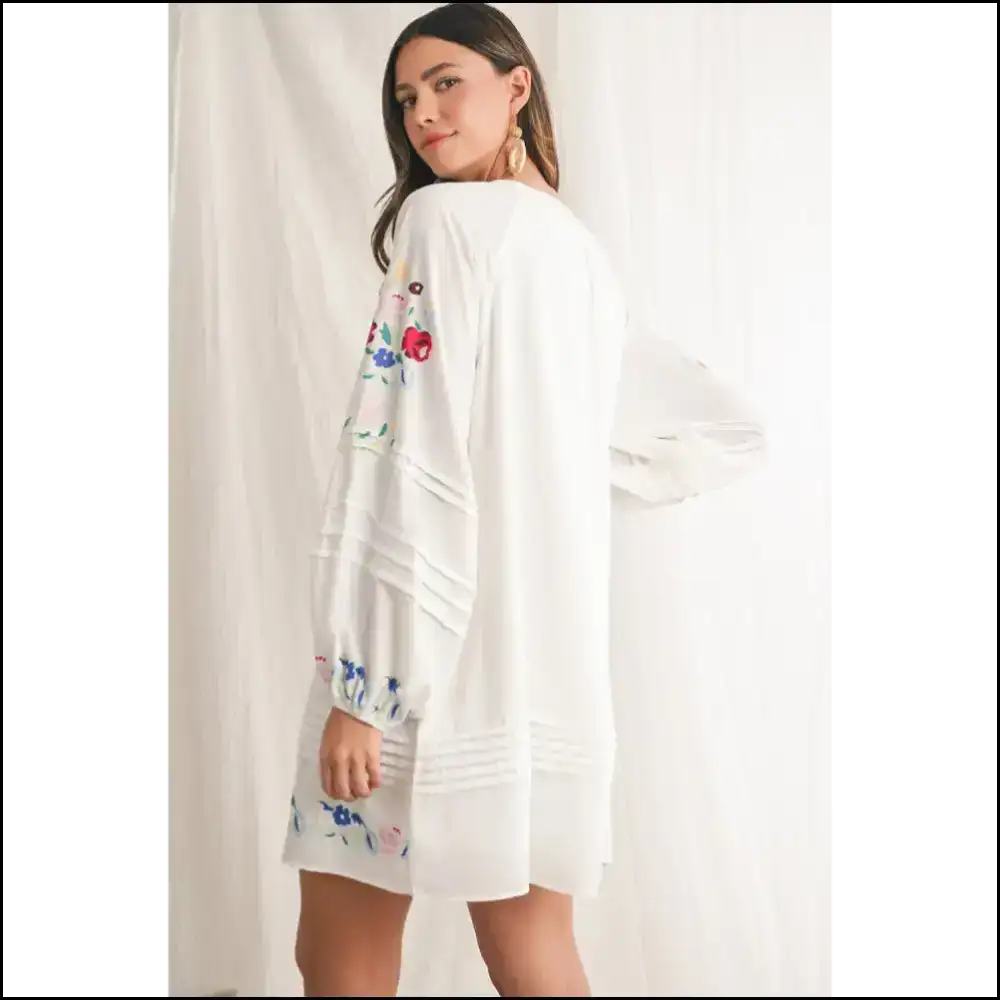 White Boho Floral Mini Dress: so Cute Itβs Practically Illegal π Short Dresses