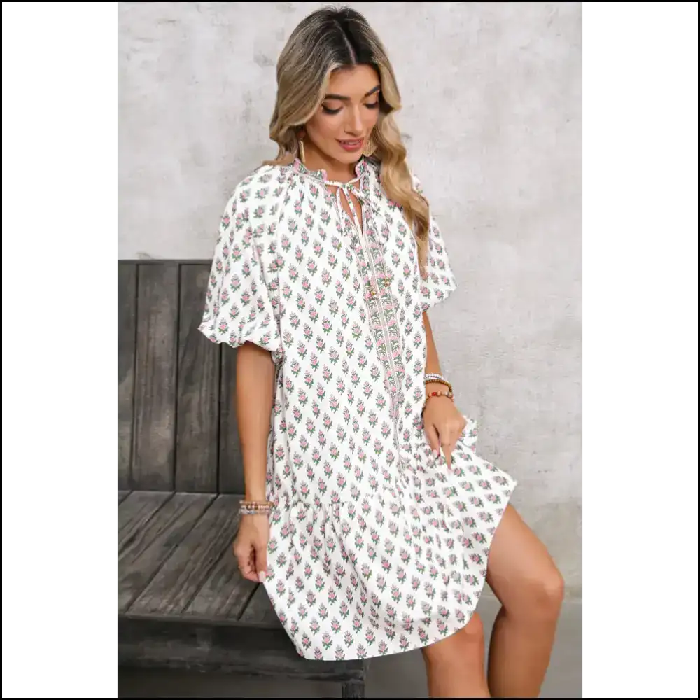 Pink Floral Boho Dress: Curves & Cute Needful Things! ๐ธ๐ Short Dresses