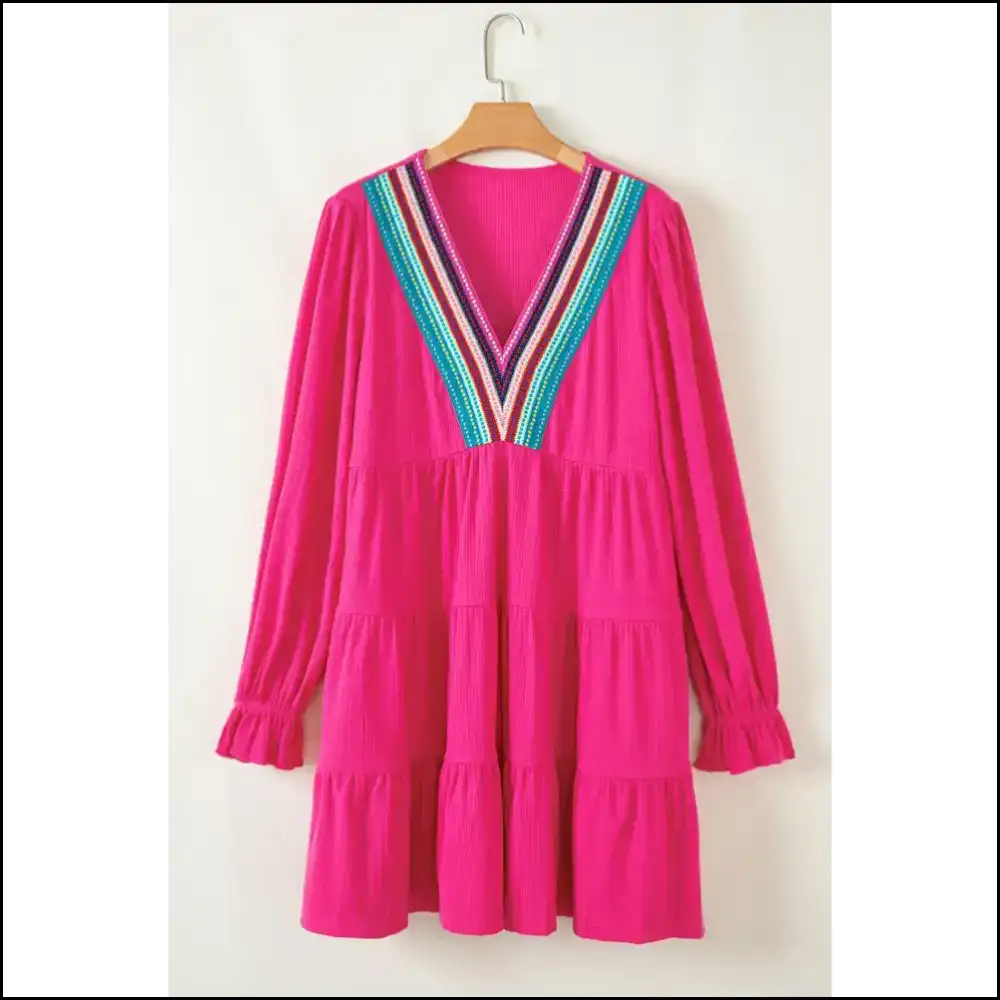Rose Red Striped Dress: Runway Ready (even if Clumsy ๐) Short Dresses