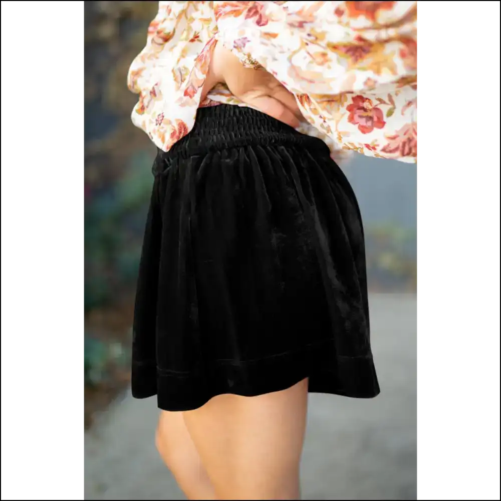 Chic Smocked High Waist Shorts