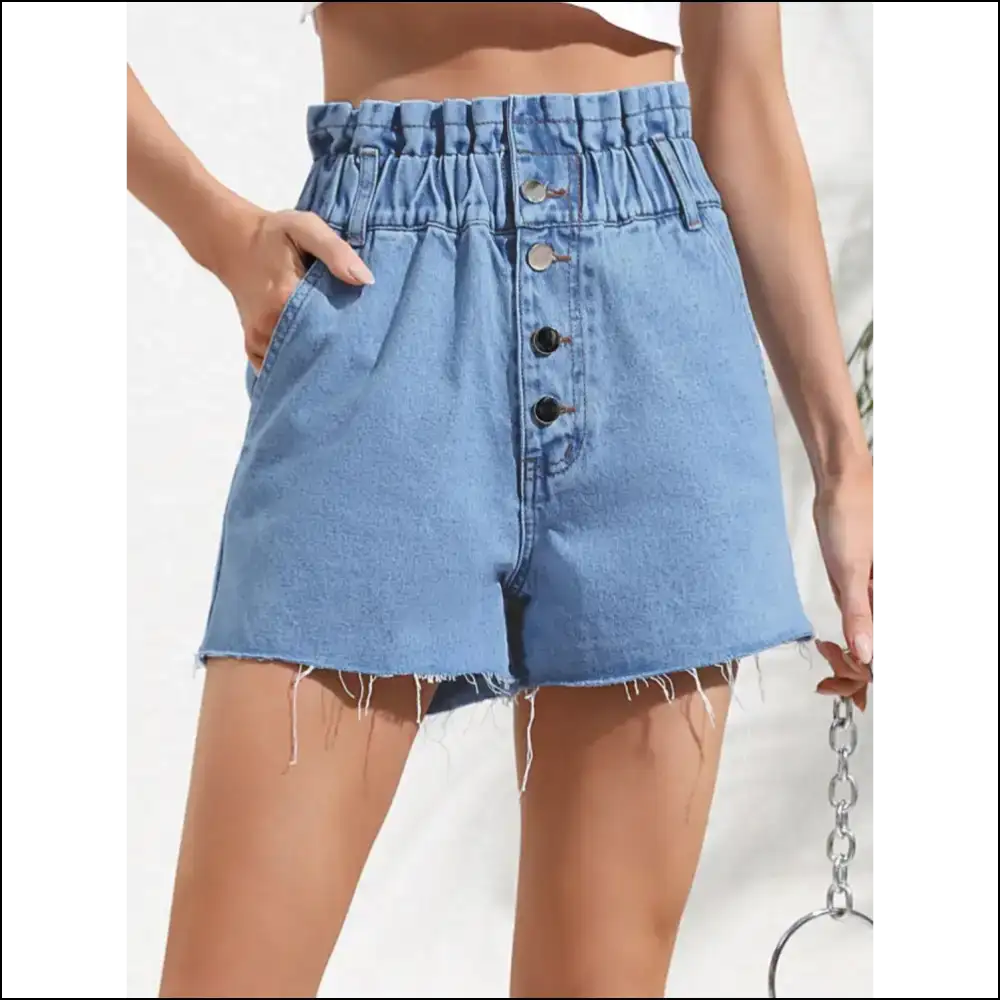 Chic Denim Shorts with Pockets