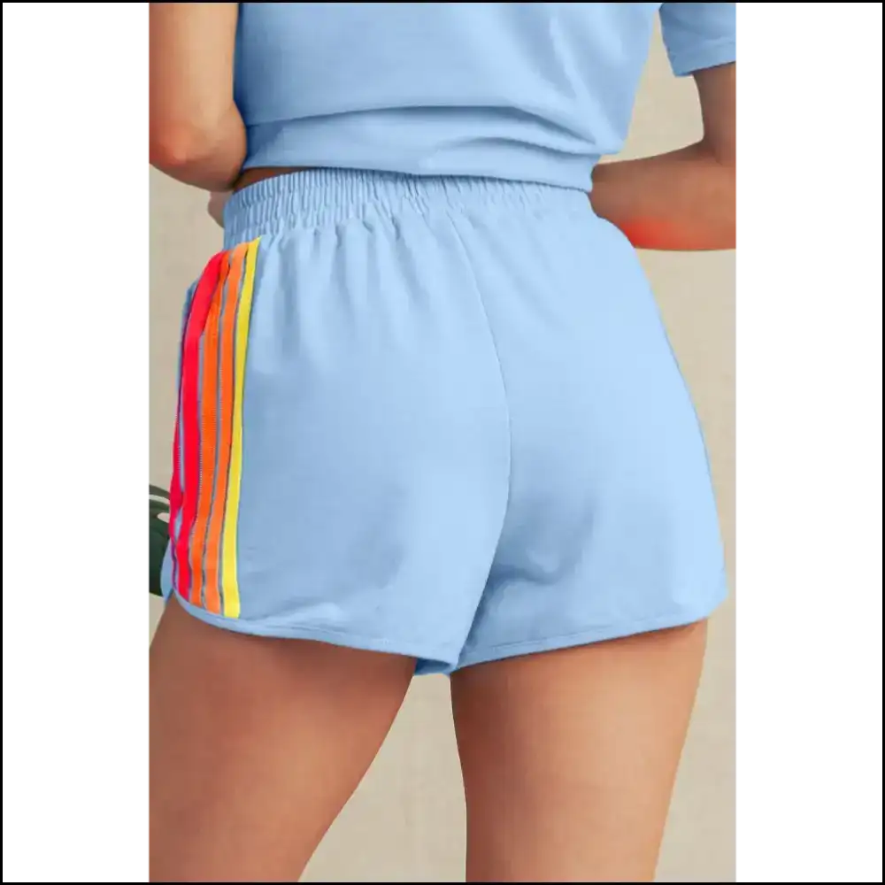 Beau Blue Shorts: High Waist Active! 💙🤣 Needful Things Shorts