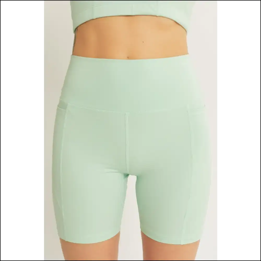 Love Tree High Waist Active Shorts - Trendy & Chic