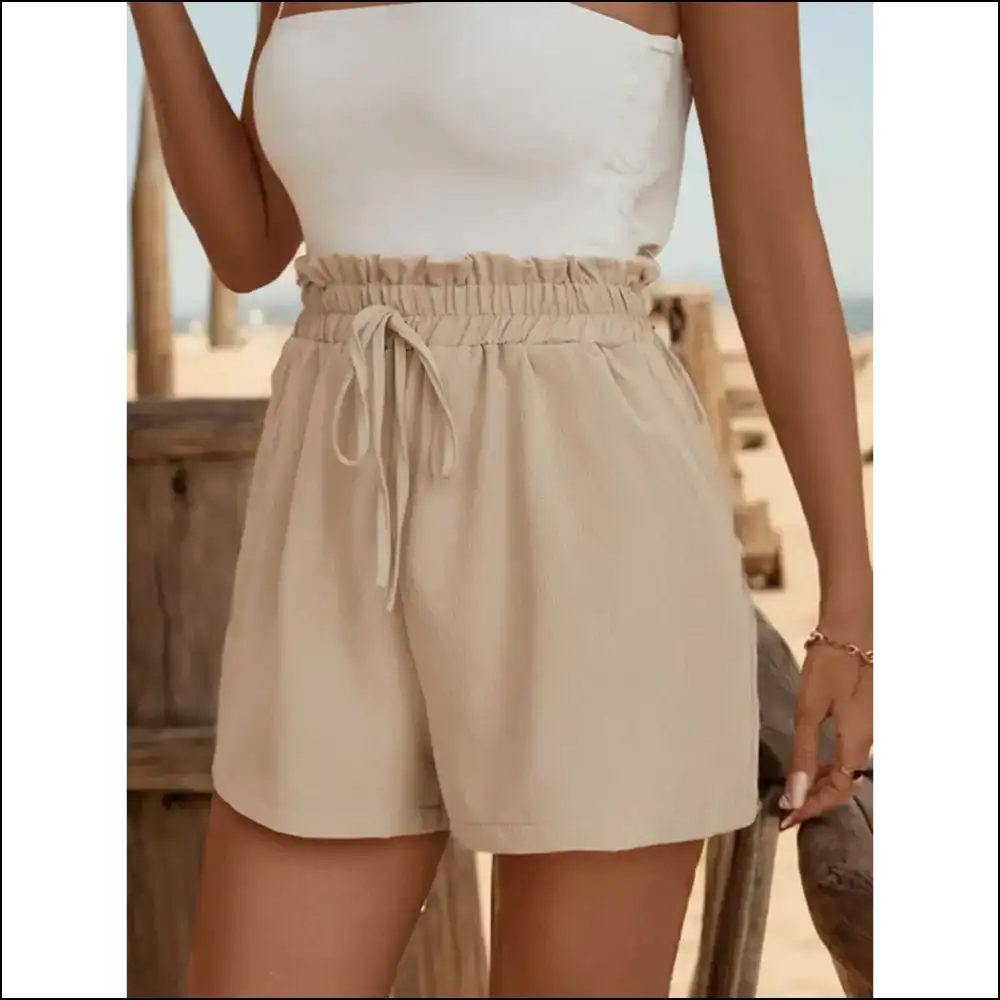 Perfee Tied Elastic Waist Shorts – Chic Comfort with Pockets!