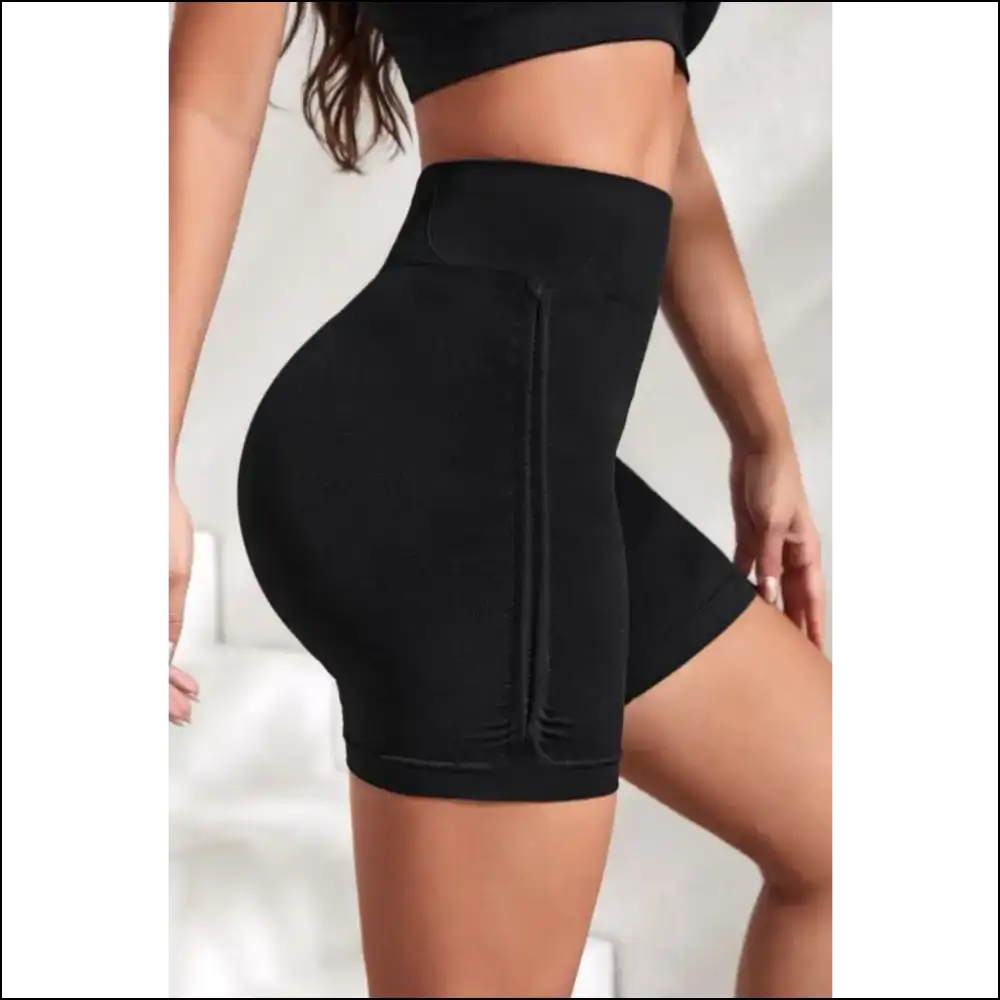 Chic Slim Fit High Waist Active Shorts