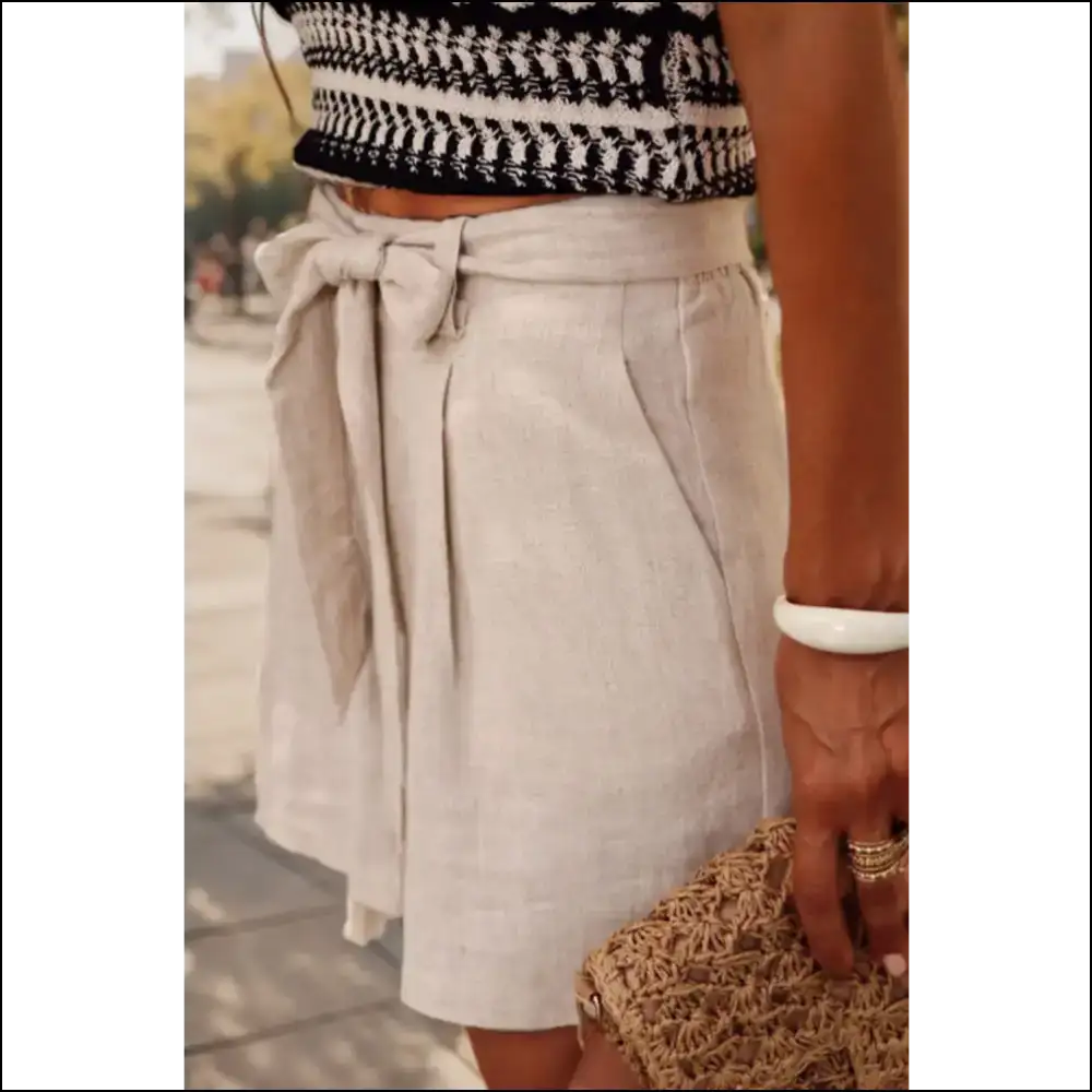 Chic Tied Shorts with Pockets