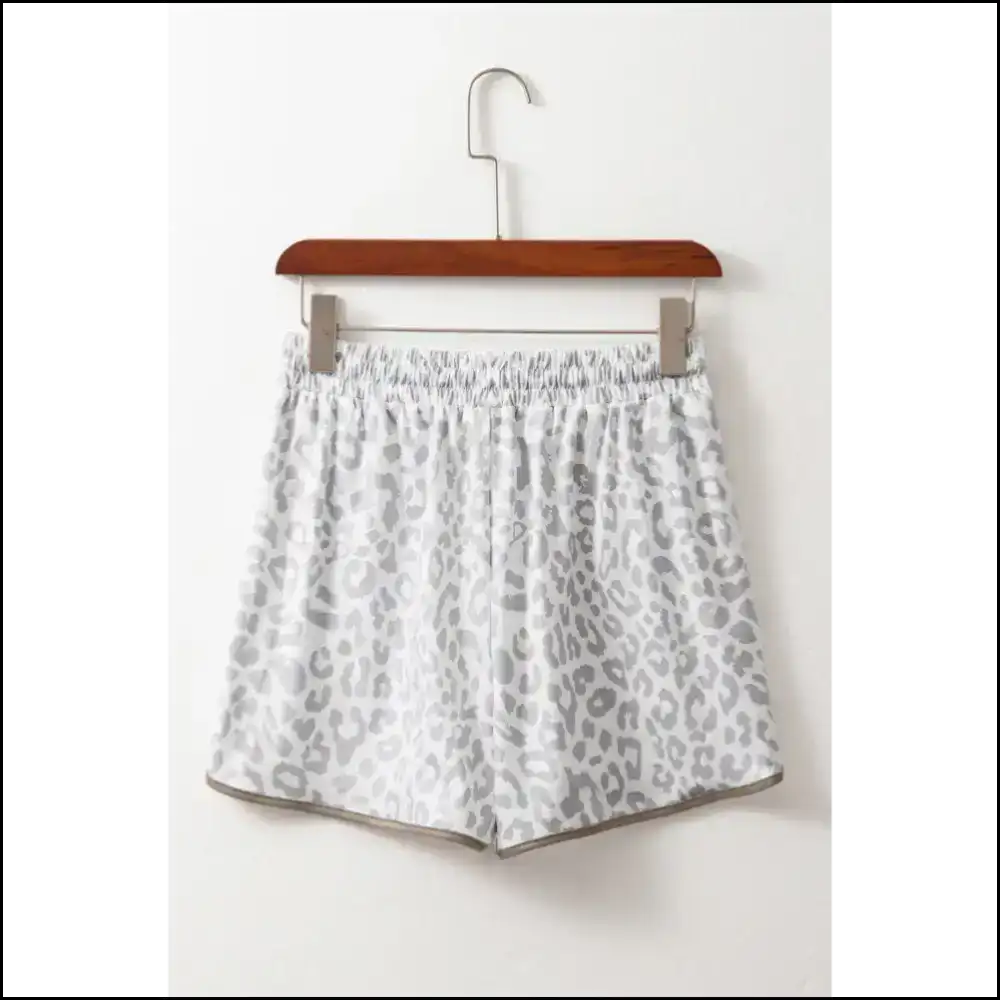 White Leopard Chic Shorts: so Comfy Itβs Criminal! π Needful Things Shorts