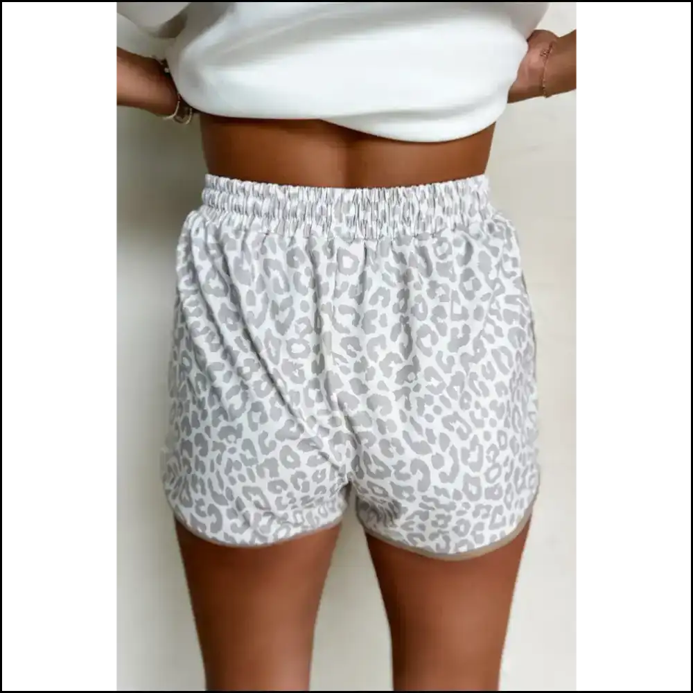 White Leopard Chic Shorts: so Comfy Itβs Criminal! π Needful Things Shorts