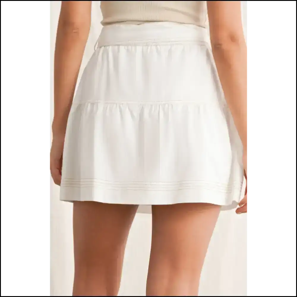 Knot your Average Mini Skirt: Needful Thingsā White High Waist - Skirts