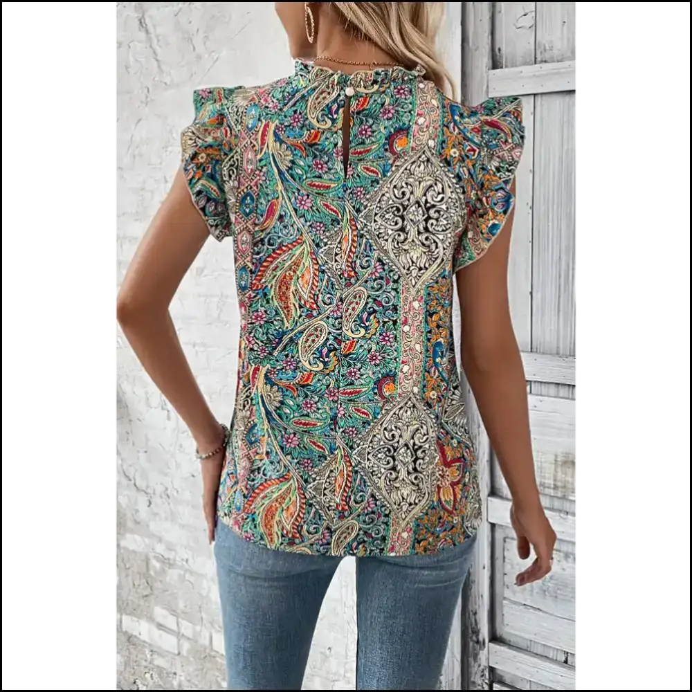 Paisley Pandemonium: when Multicolor Ethnic Goes Wild 🤪 at Needful Things! - Sleeveless Shirts