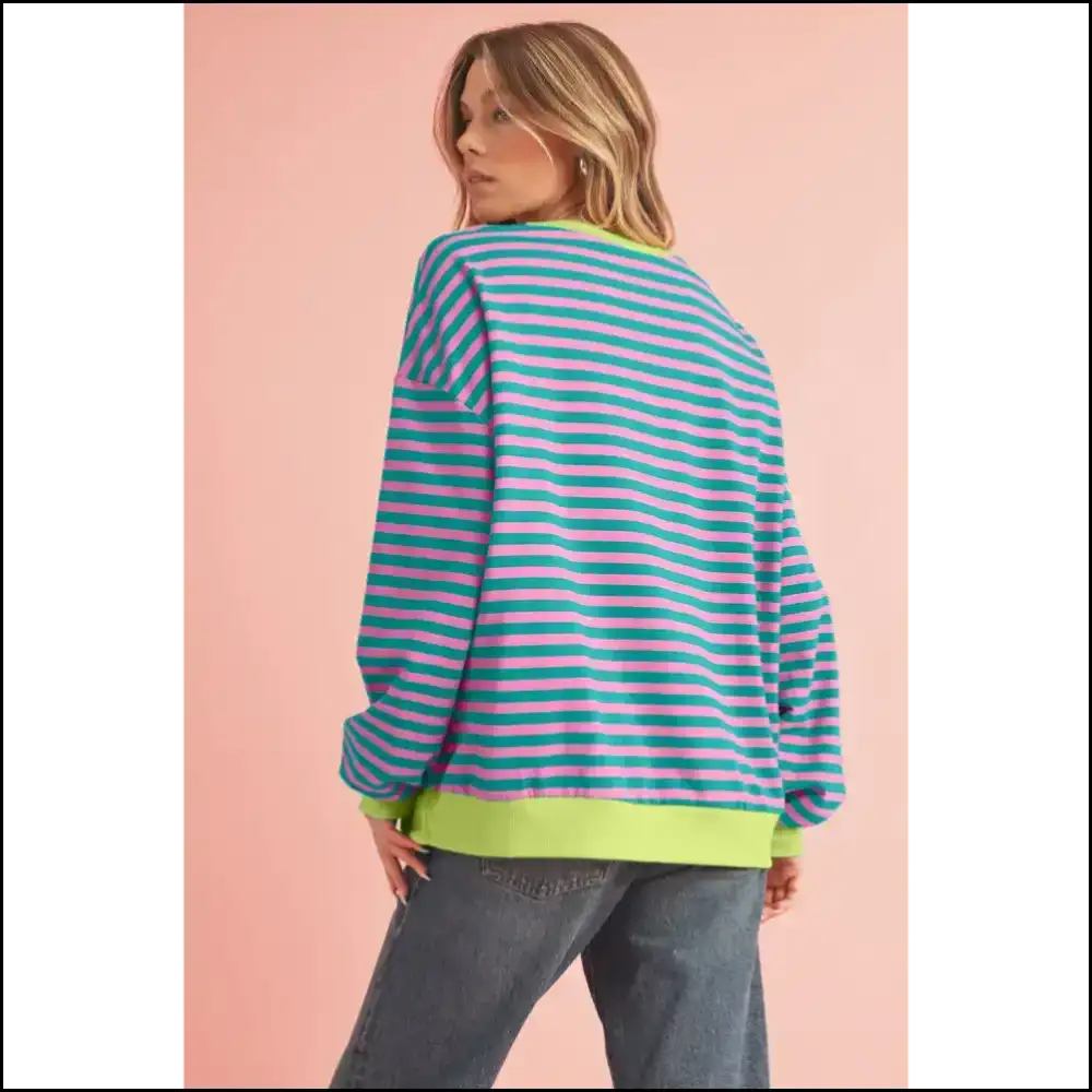 Sky Blue Stripe Pullover: Comfy and Stylish (finally!) - Sweatshirts & Hoodies