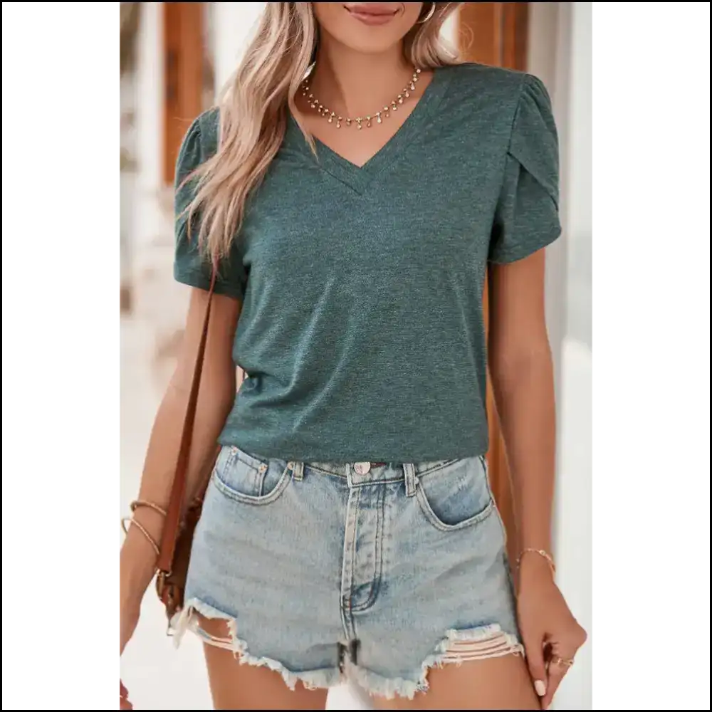 Mist Green Tulip Tee: Needful Things Blooms Gorgeous 🌷 - s - t Shirts