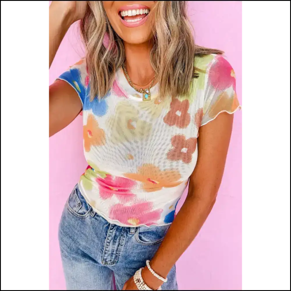 Floral Lettuce Trim: so Hot it Hurts 🔥 Needful Things - Multicolour / s - t Shirts