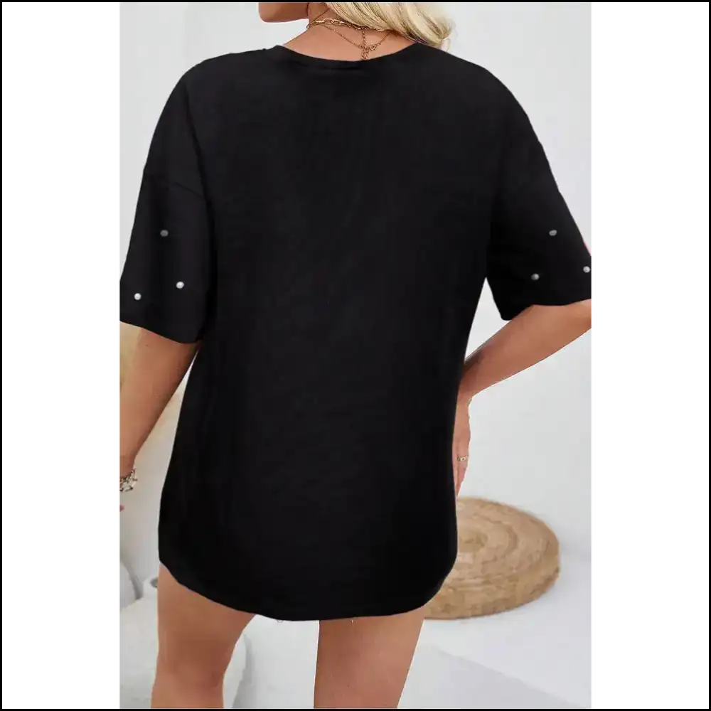 Black Pearl Beaded Tee: Fabulous Needful Things 🖤 - t Shirts