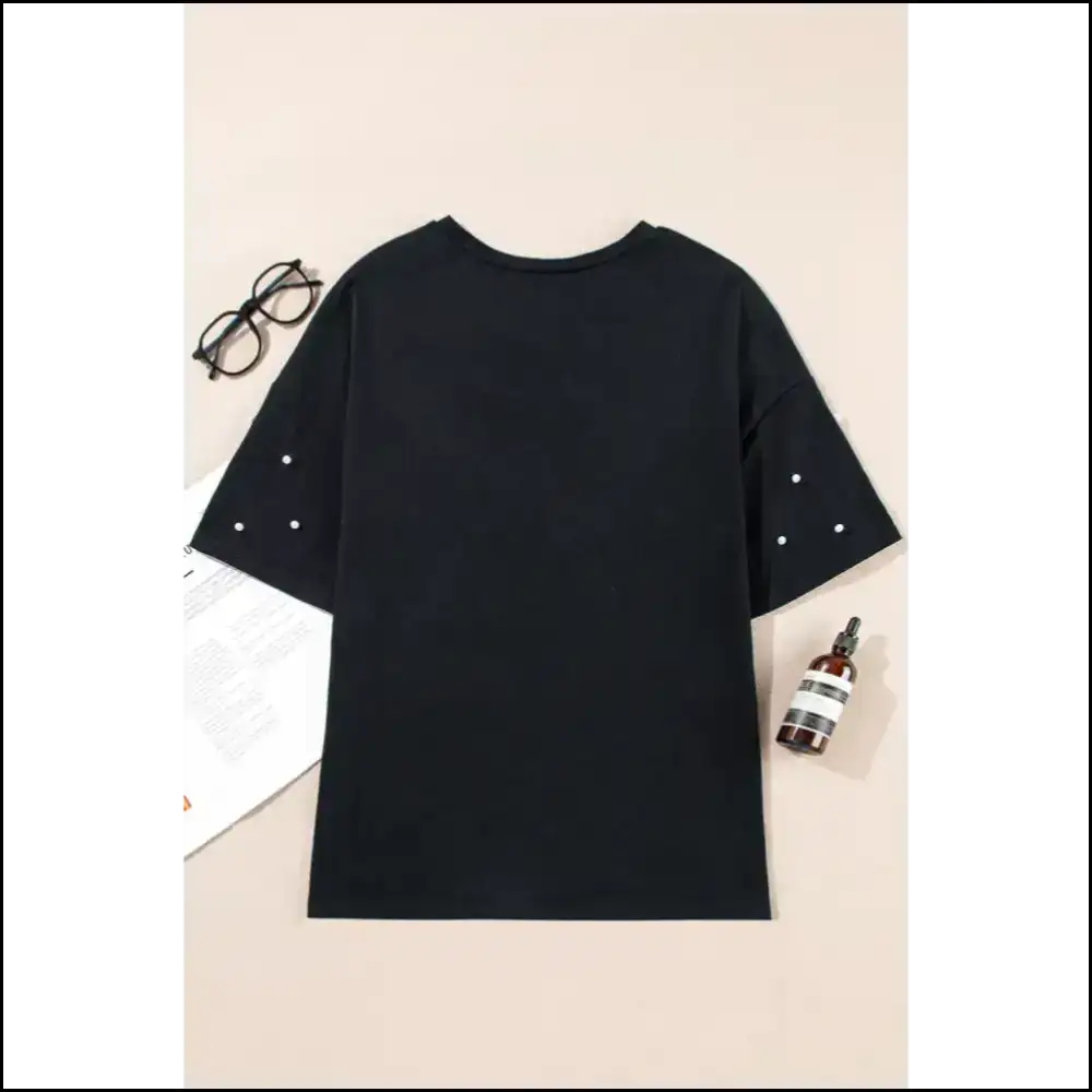 Black Pearl Beaded Tee: Fabulous Needful Things 🖤 - t Shirts