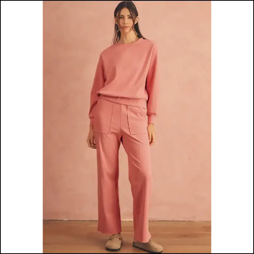Blossom Ribbed Pants Set: so Comfy Youll Actually Leave the House 🌸 Needful Things - s - Two Piece Sets