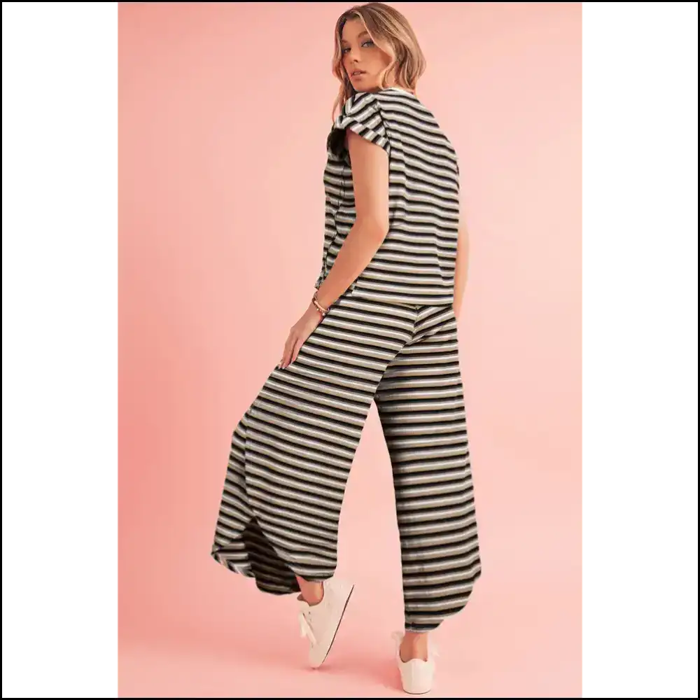 Rainbow Tee Pants Set: Slayin Fabulous one Stripe at a Time! Needful Things 🌈 - Two Piece Sets