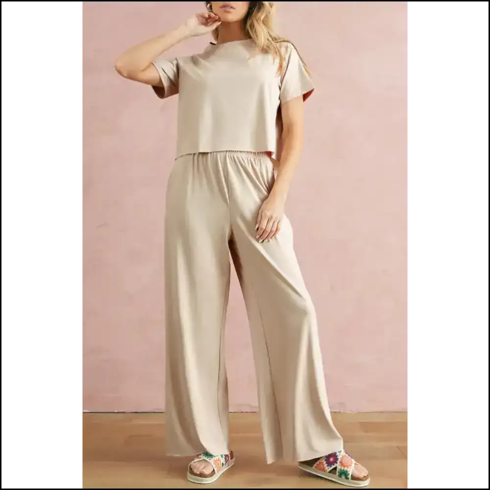 Navy Blue Raw Hem Pants Set: so Comfy Itβs Almost Illegal ππ Two Piece Sets