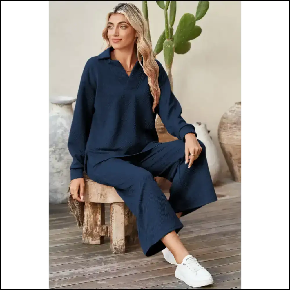 Chic Black Pants Set: Because Adulting is Hard ๐ Wide Leg for the Win! Needful Things Two Piece Sets