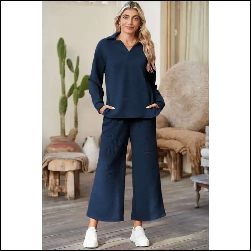 Chic Black Pants Set: Because Adulting is Hard ๐ Wide Leg for the Win! Needful Things Two Piece Sets