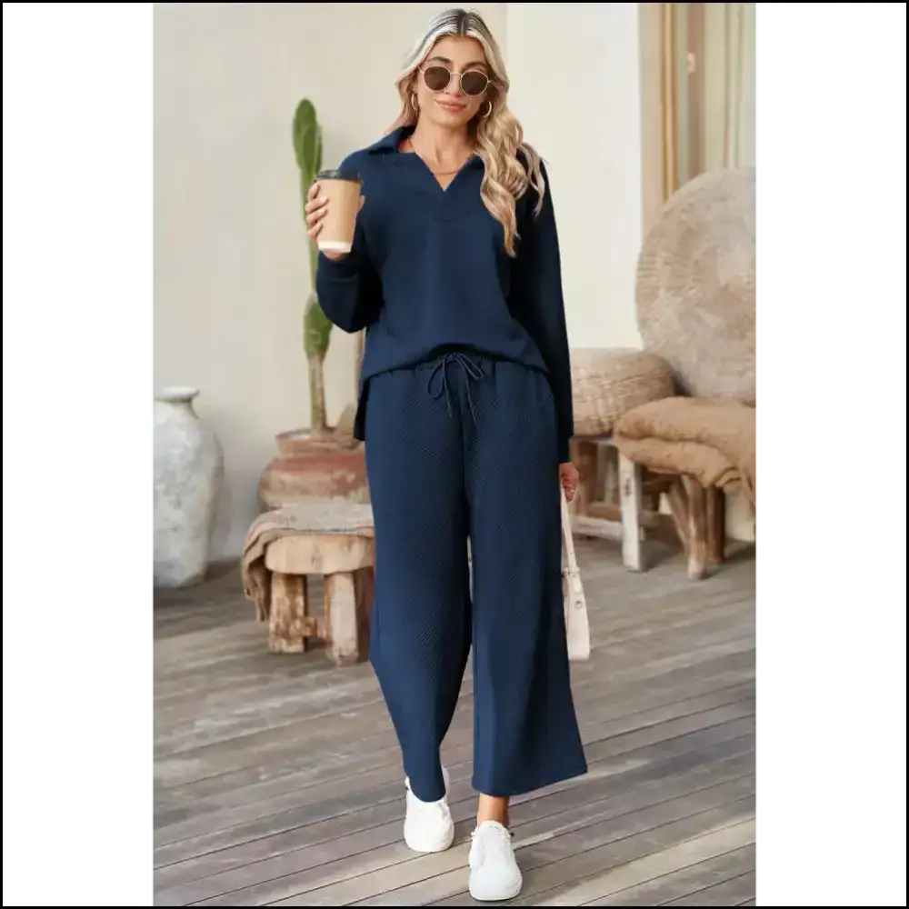 Chic Black Pants Set: Because Adulting is Hard ๐ Wide Leg for the Win! Needful Things Two Piece Sets