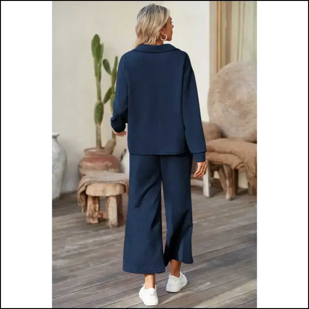 Chic Black Pants Set: Because Adulting is Hard ๐ Wide Leg for the Win! Needful Things / s Two Piece Sets