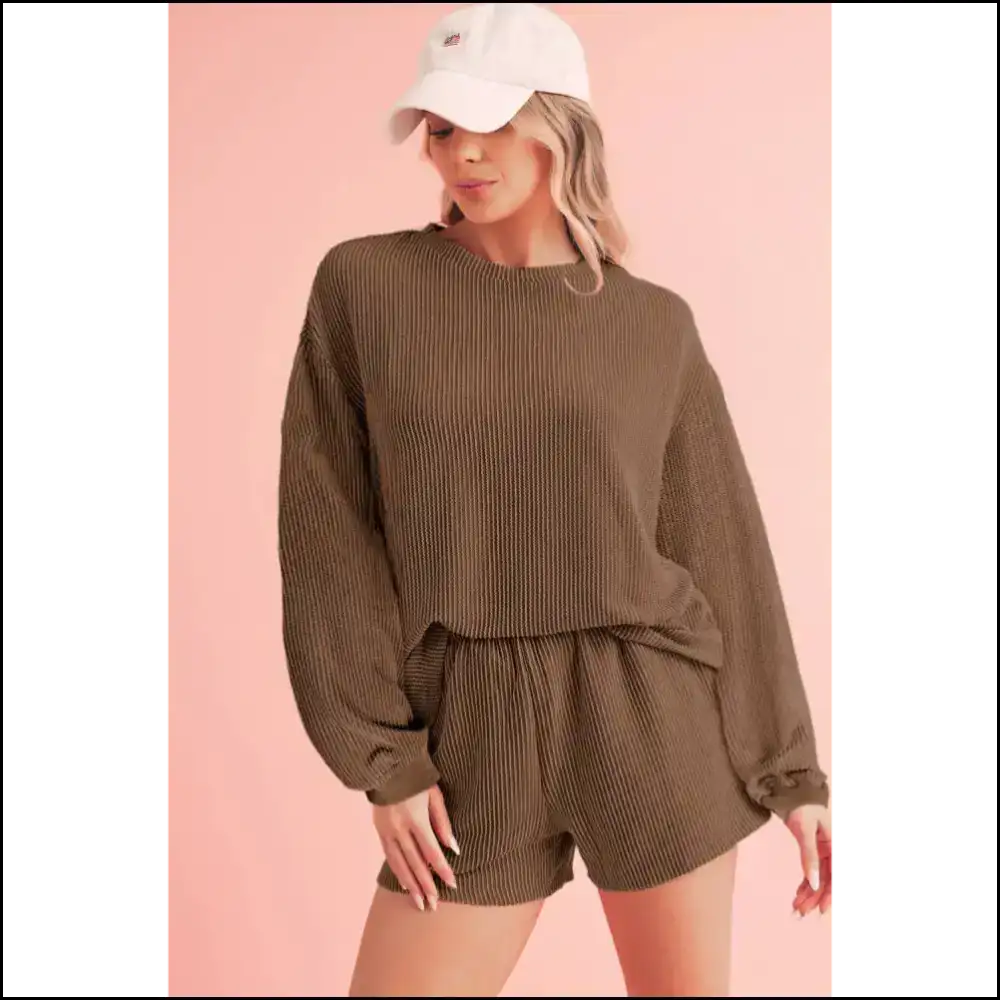 Chestnut Corded Cutie: Netflix and Chill π° Needful Things Fiery Red / s Two Piece Shorts Sets