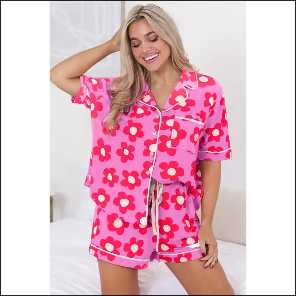 Floral Dreams Pajama Set: Bloom in Bed with Needful Things π΄ - Green / s - Loungewear Set Two Piece Sets on Sale Worldwide Shipping