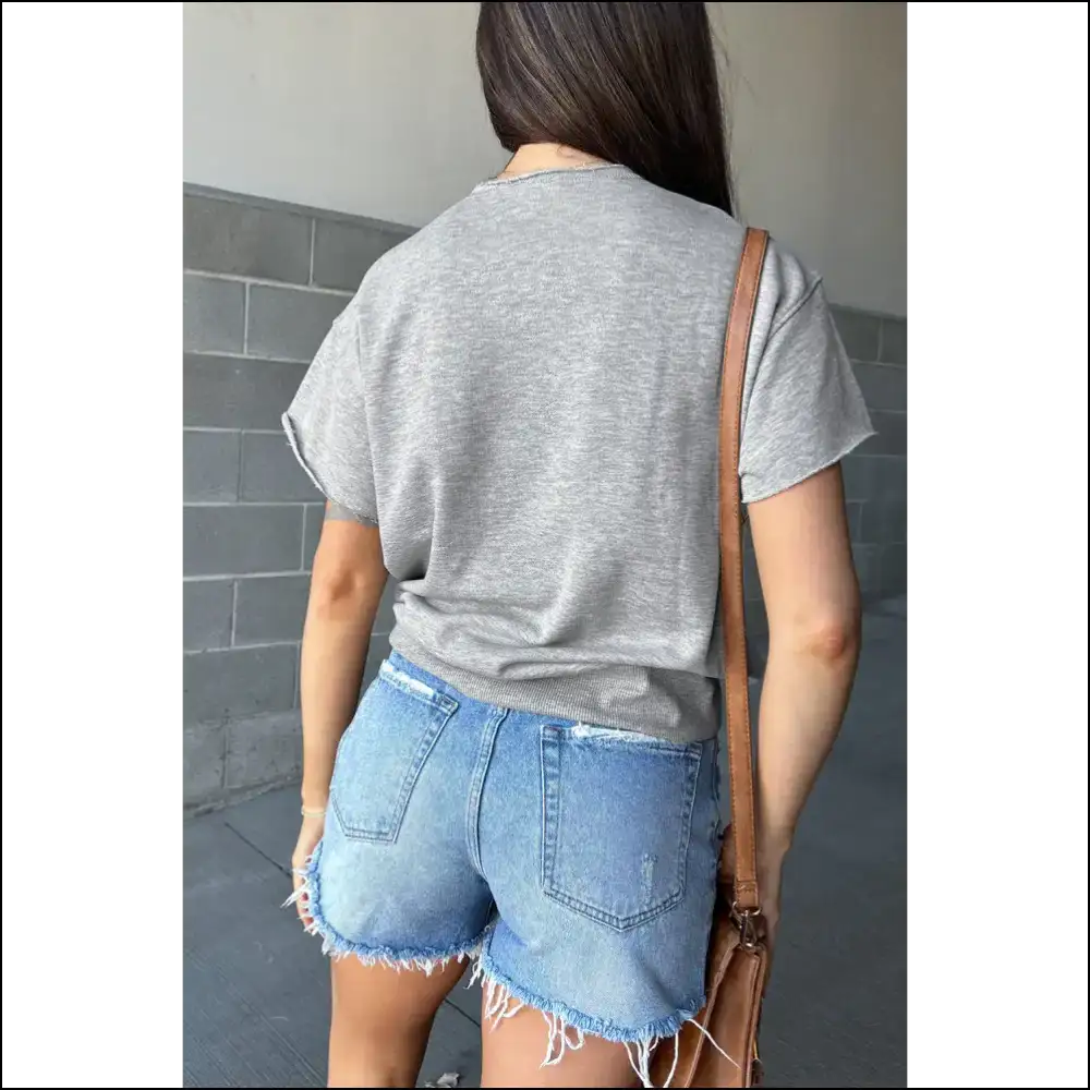 Needful Things: Usa Letter Patch Tee - Fashionably Late ๐ - t Shirts on Sale Worldwide Shipping