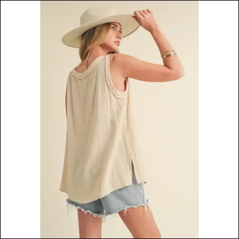 Aemi + co V-neck Wide Strap Magic Tank - Tops on Sale Worldwide Shipping