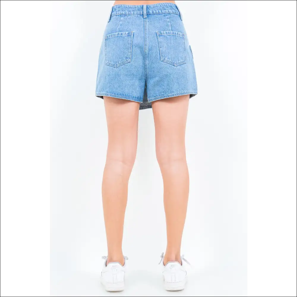 American Bazi Cargo Pocket Denim Skort - Skorts Shorts on Sale Worldwide Shipping